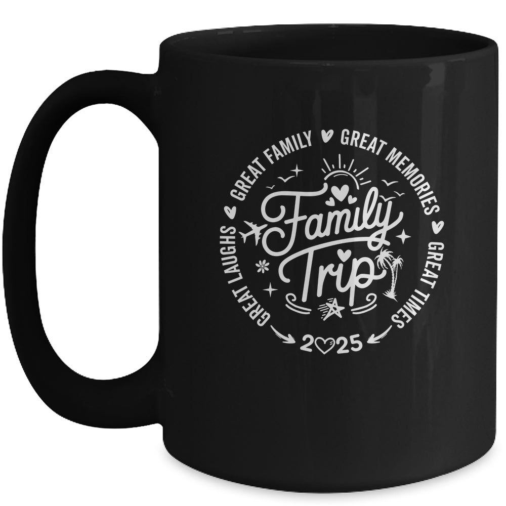 Family Trip Vacation 2025 Matching Group Summer Vacay Mug | siriusteestore