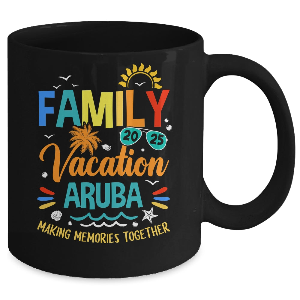 Family Vacation 2025 Aruba Making Memories Together Mug | siriusteestore