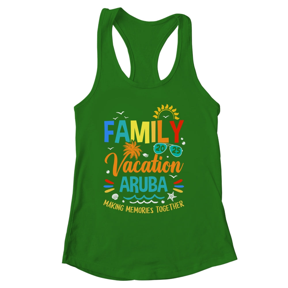 Family Vacation 2025 Aruba Making Memories Together Shirt & Tank Top | siriusteestore