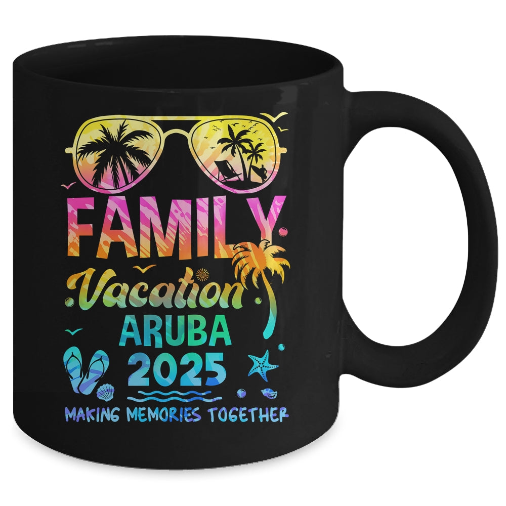 Family Vacation 2025 Aruba Matching Memories Together Mug | siriusteestore