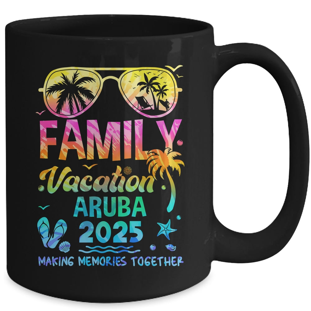 Family Vacation 2025 Aruba Matching Memories Together Mug | siriusteestore