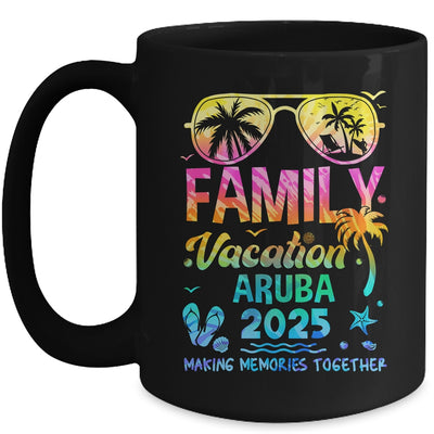 Family Vacation 2025 Aruba Matching Memories Together Mug | siriusteestore
