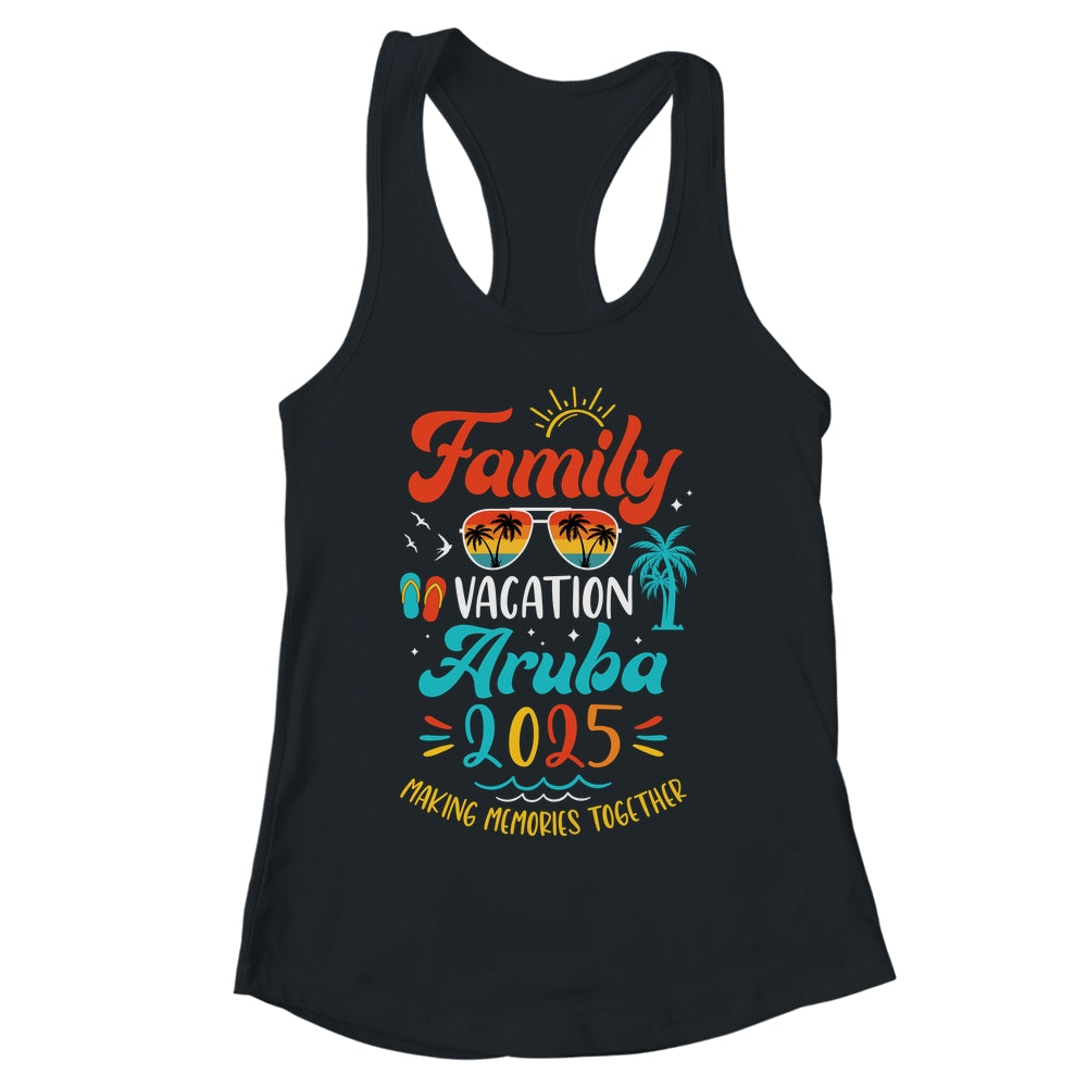 Family Vacation 2025 Aruba Matching Summer Vacation Shirt & Tank Top | siriusteestore