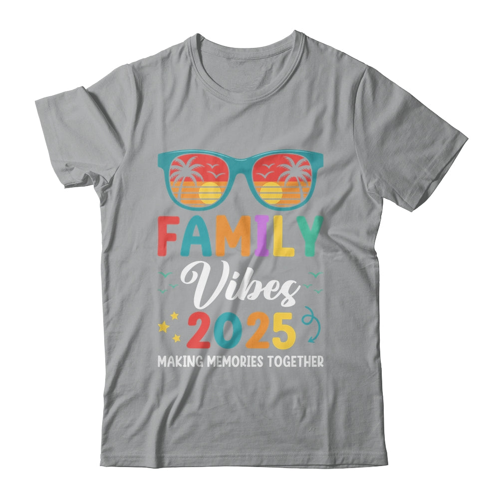 Family Vacation 2025 Beach Matching Summer Family Vibes Shirt & Tank Top | siriusteestore