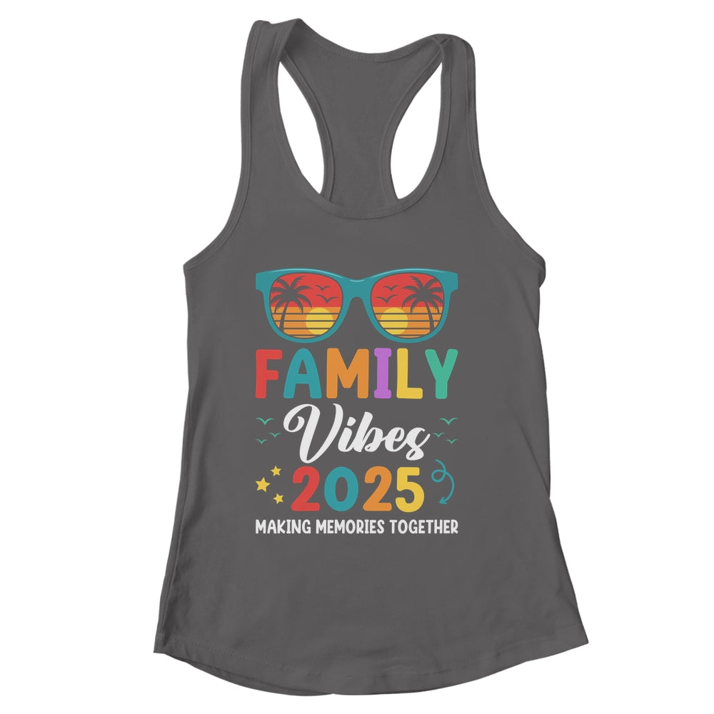 Family Vacation 2025 Beach Matching Summer Family Vibes Shirt & Tank Top | siriusteestore