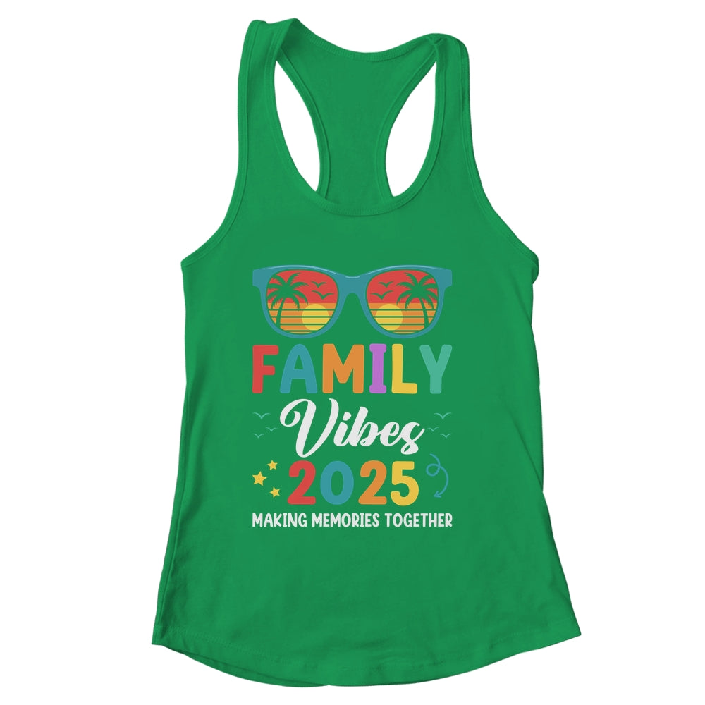 Family Vacation 2025 Beach Matching Summer Family Vibes Shirt & Tank Top | siriusteestore