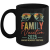 Family Vacation 2025 Beach Matching Summer Vacation Retro Mug | siriusteestore