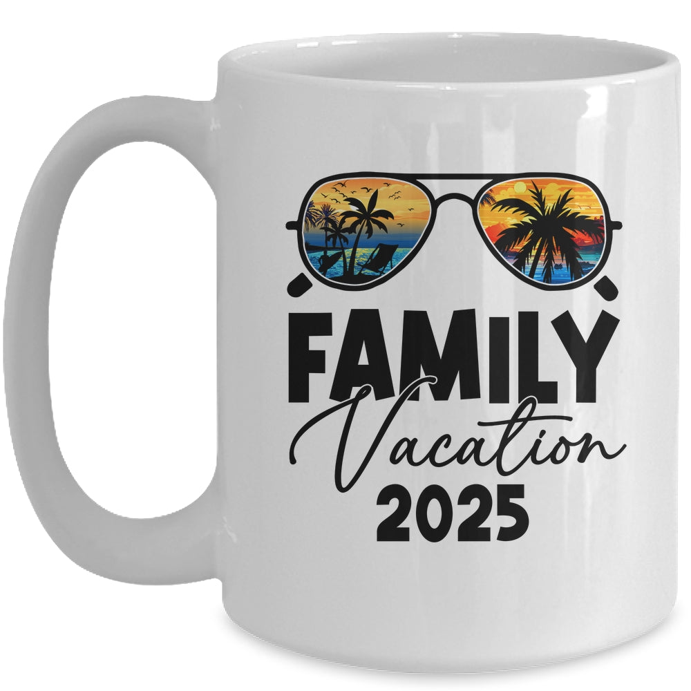 Family Vacation 2025 Beach Summer Family Together Vacation Mug | siriusteestore