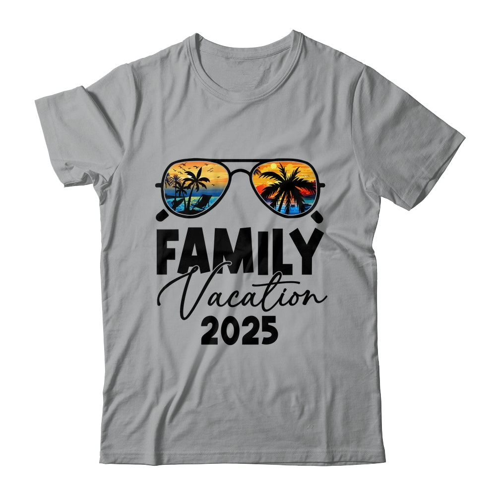 Family Vacation 2025 Beach Summer Family Together Vacation Shirt & Tank Top | siriusteestore