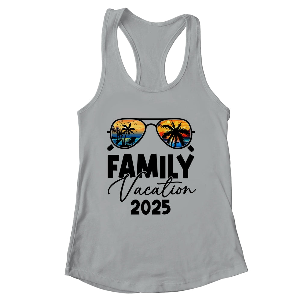 Family Vacation 2025 Beach Summer Family Together Vacation Shirt & Tank Top | siriusteestore
