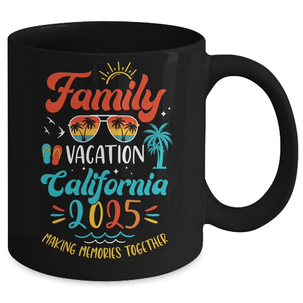Family Vacation 2025 California Matching Summer Vacation Mug | siriusteestore