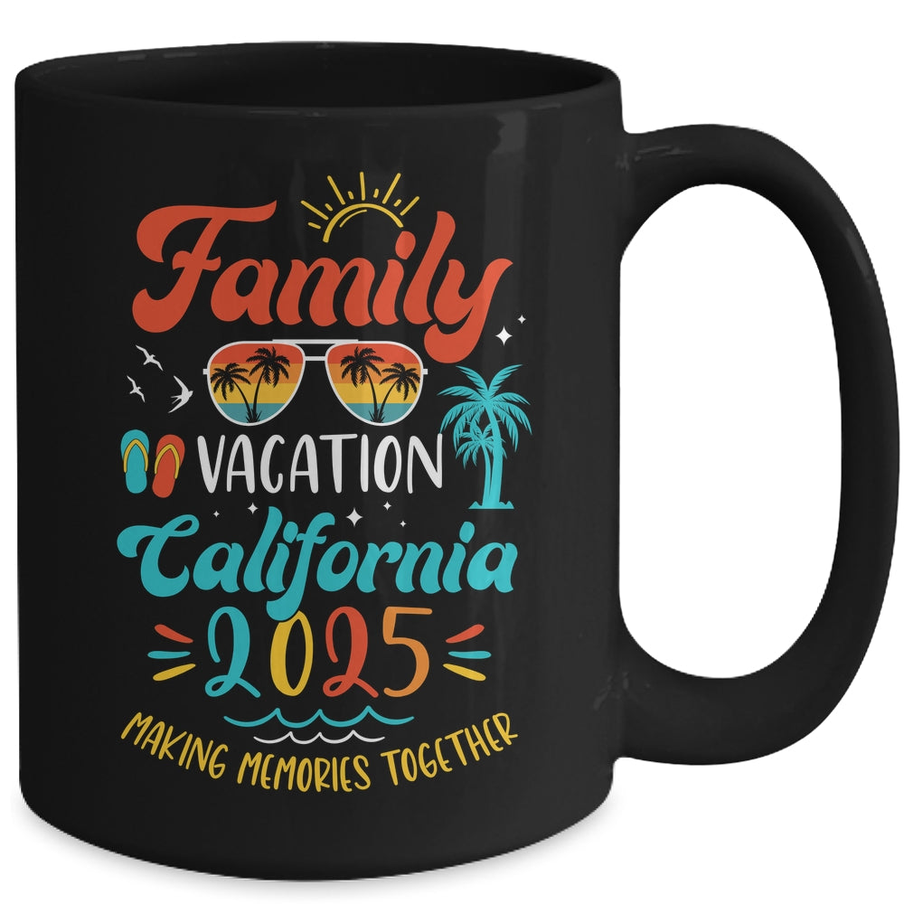 Family Vacation 2025 California Matching Summer Vacation Mug | siriusteestore