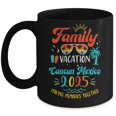 Family Vacation 2025 Cancun Mexico Matching Summer Vacation Mug | siriusteestore
