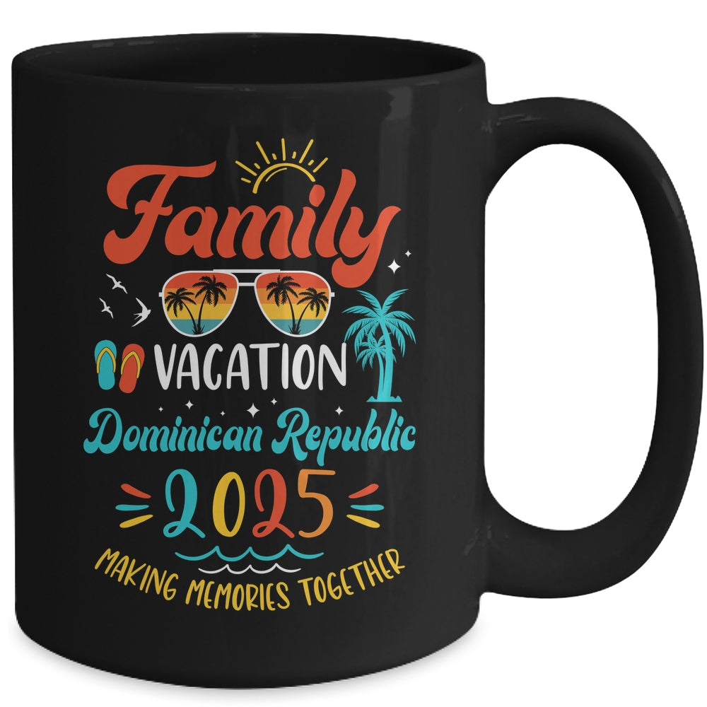 Family Vacation 2025 Dominican Republic Matching Summer Mug | siriusteestore