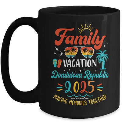 Family Vacation 2025 Dominican Republic Matching Summer Mug | siriusteestore