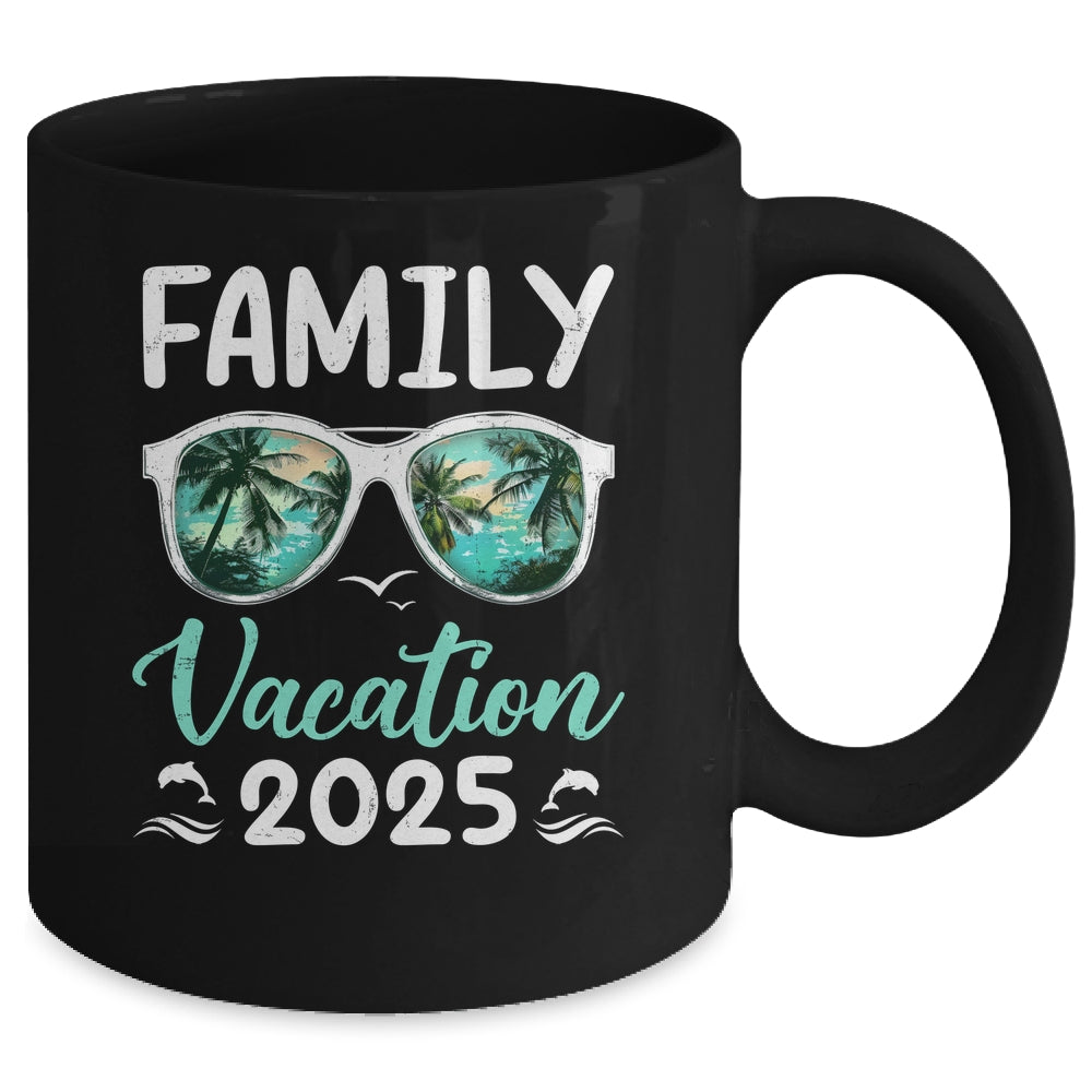 Family Vacation 2025 Family Group Matching Summer Beach Trip Mug | siriusteestore