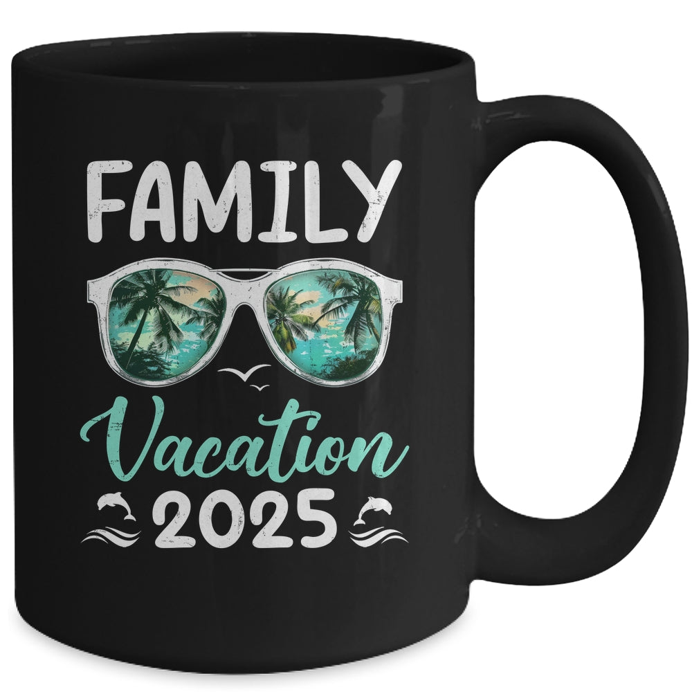 Family Vacation 2025 Family Group Matching Summer Beach Trip Mug | siriusteestore
