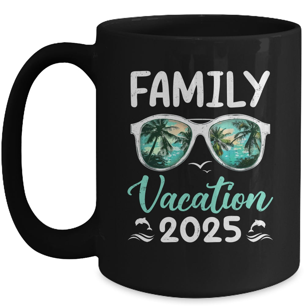 Family Vacation 2025 Family Group Matching Summer Beach Trip Mug | siriusteestore
