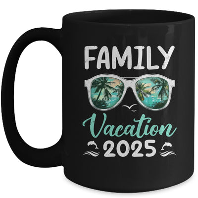 Family Vacation 2025 Family Group Matching Summer Beach Trip Mug | siriusteestore