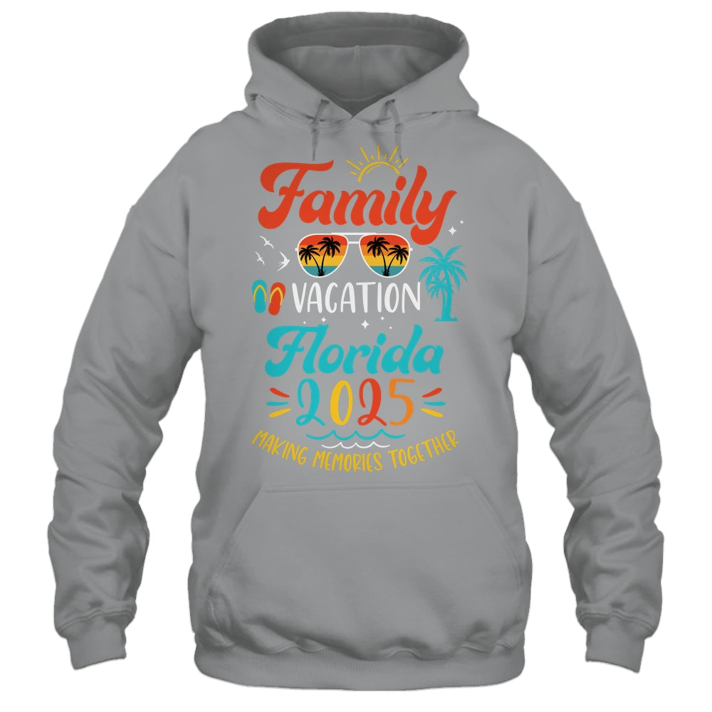 Family Vacation 2025 Florida Matching Summer Vacation Shirt & Tank Top | siriusteestore