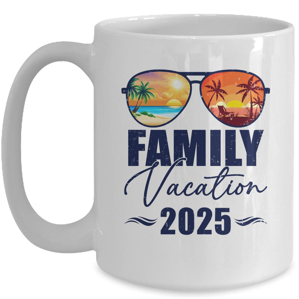 Family Vacation 2025 Making Memories Together Men Women Kids Mug | siriusteestore