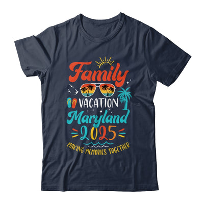 Family Vacation 2025 Maryland Matching Summer Vacation Shirt & Tank Top | siriusteestore