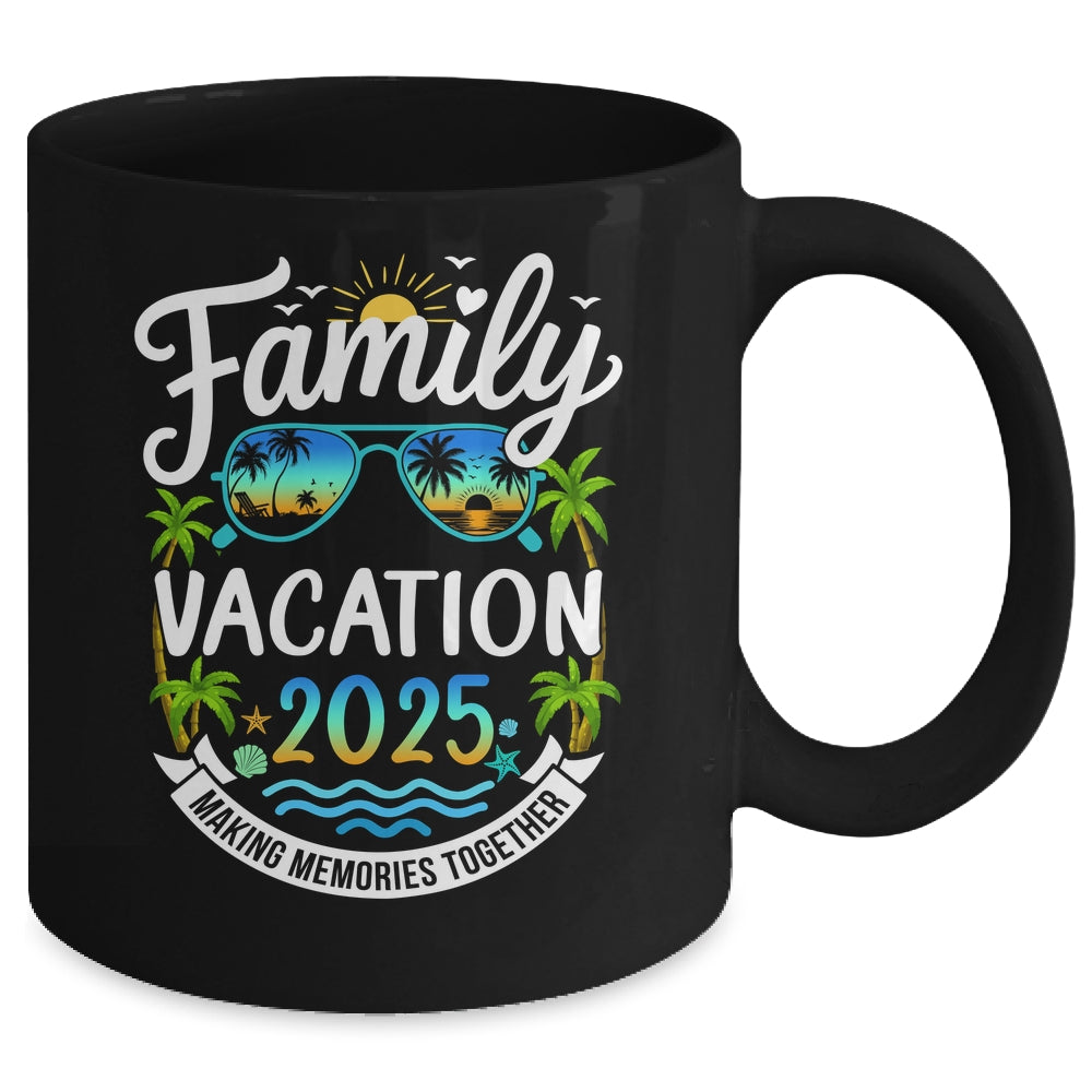 Family Vacation 2025 Matching Family Summer Vacation Beach Mug | siriusteestore