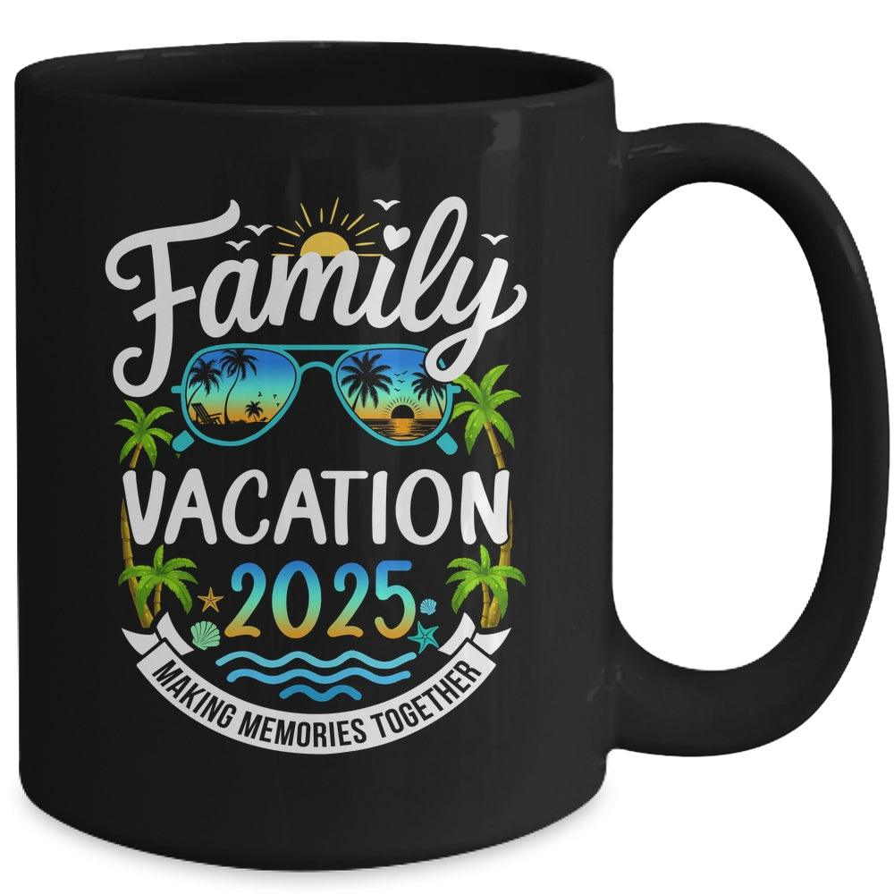 Family Vacation 2025 Matching Family Summer Vacation Beach Mug | siriusteestore