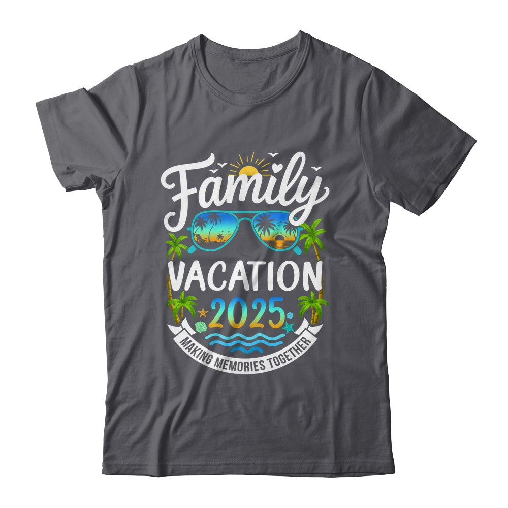 Family Vacation 2025 Matching Family Summer Vacation Beach Shirt & Tank Top | siriusteestore