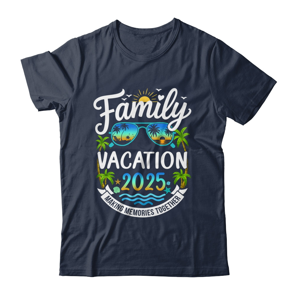 Family Vacation 2025 Matching Family Summer Vacation Beach Shirt & Tank Top | siriusteestore