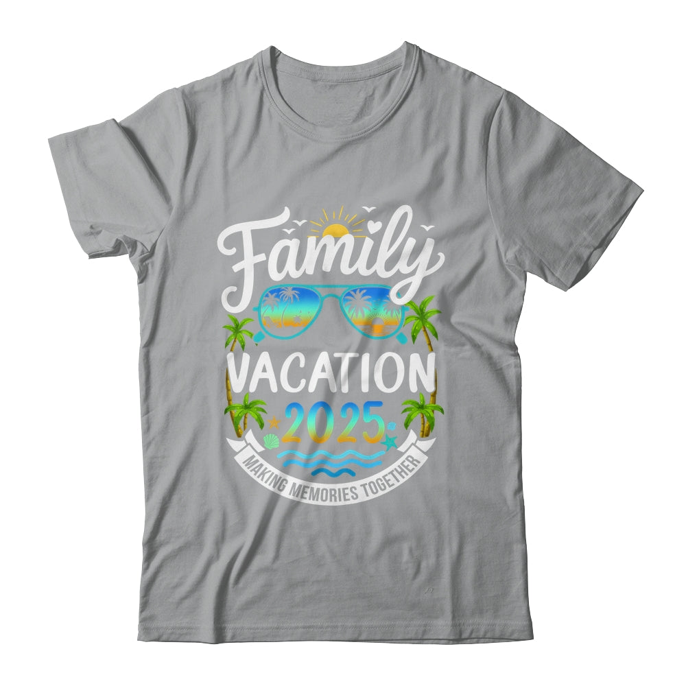 Family Vacation 2025 Matching Family Summer Vacation Beach Shirt & Tank Top | siriusteestore