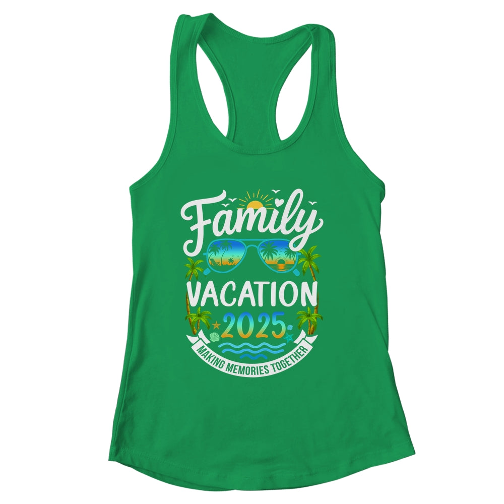Family Vacation 2025 Matching Family Summer Vacation Beach Shirt & Tank Top | siriusteestore
