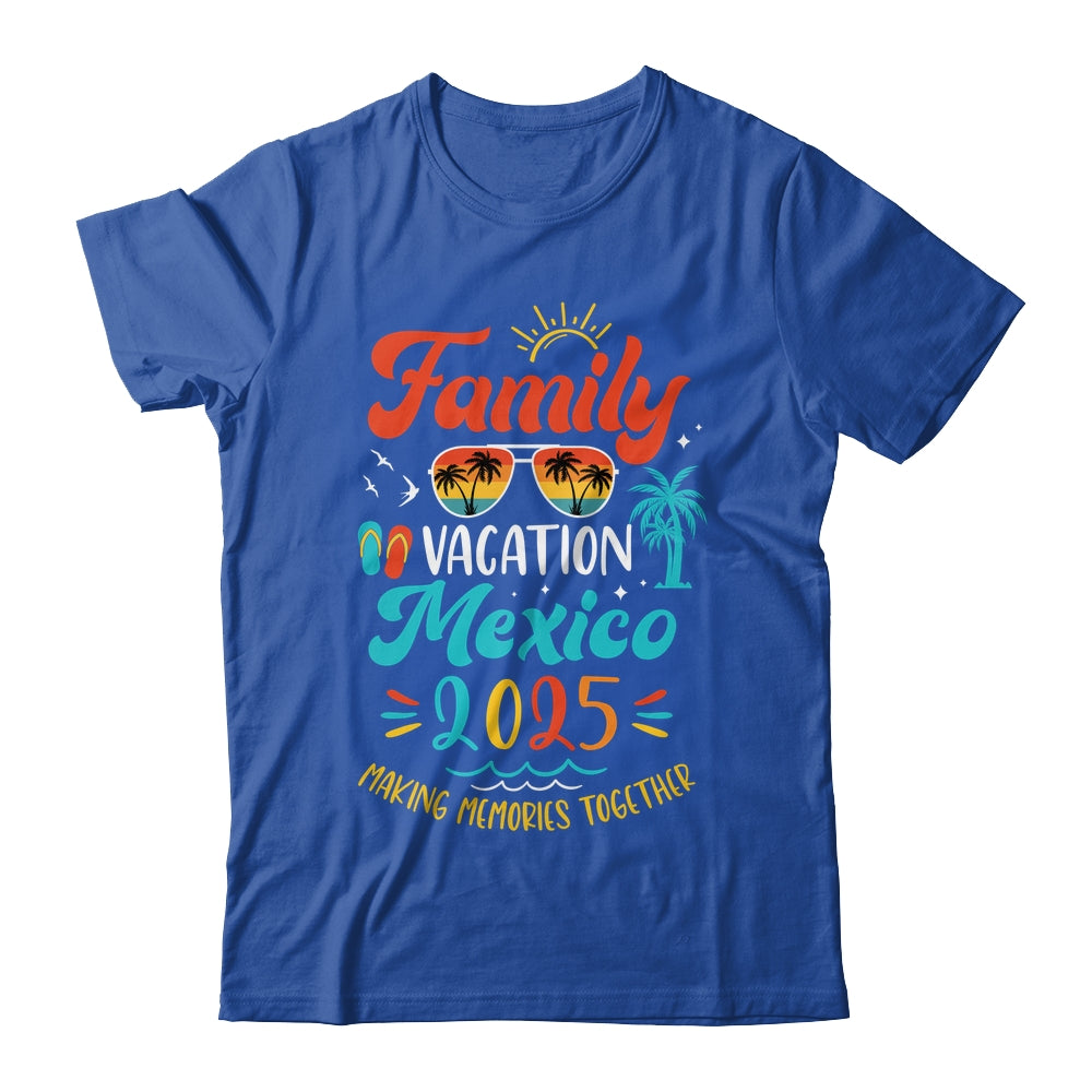 Family Vacation 2025 Mexico Matching Summer Vacation Shirt & Tank Top | siriusteestore