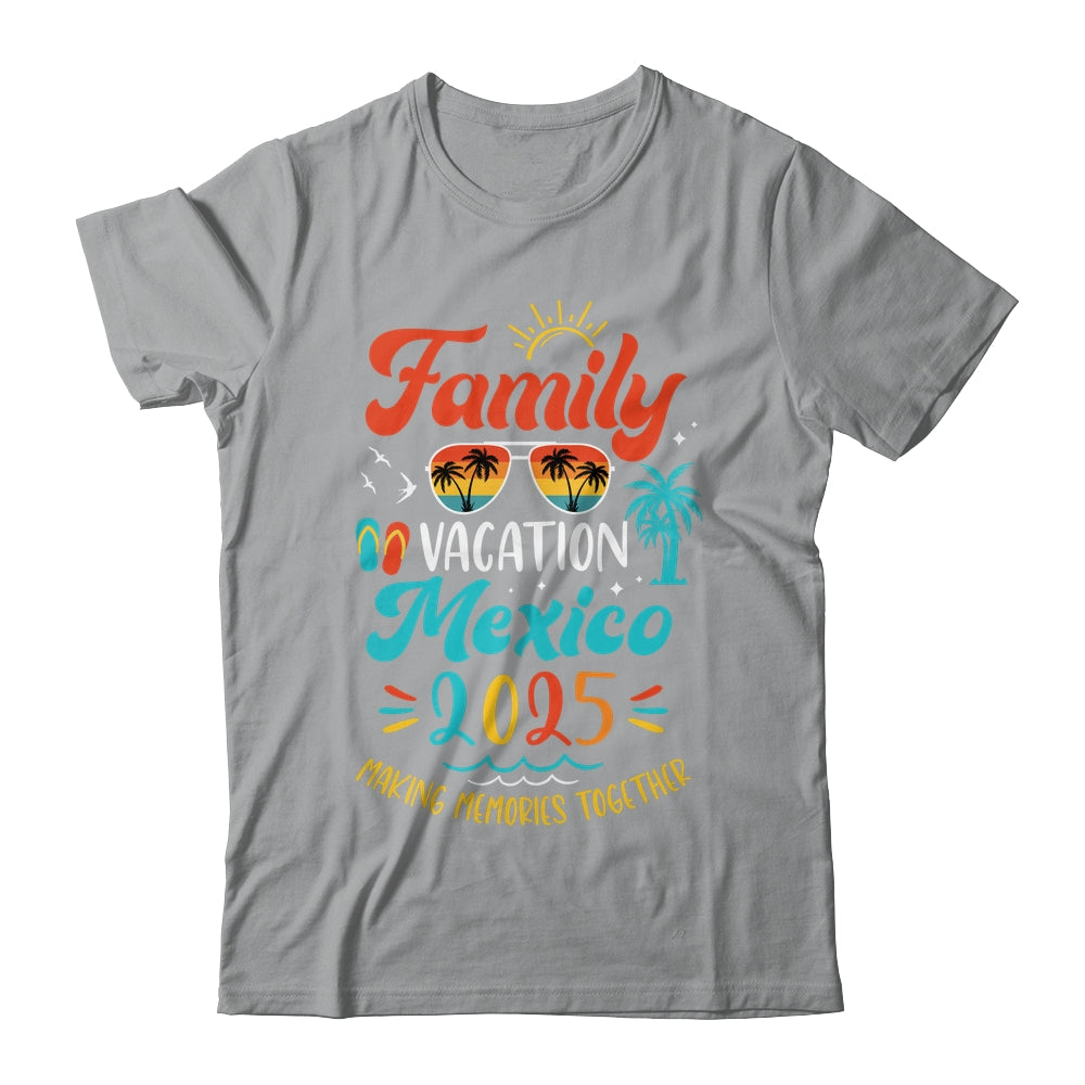 Family Vacation 2025 Mexico Matching Summer Vacation Shirt & Tank Top | siriusteestore