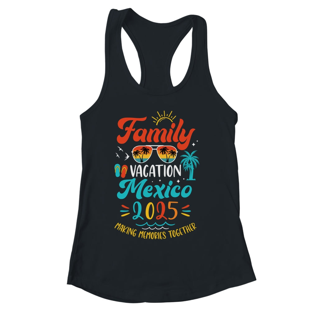 Family Vacation 2025 Mexico Matching Summer Vacation Shirt & Tank Top | siriusteestore