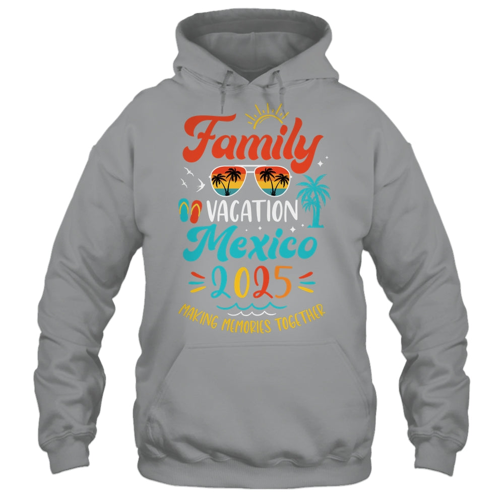 Family Vacation 2025 Mexico Matching Summer Vacation Shirt & Tank Top | siriusteestore