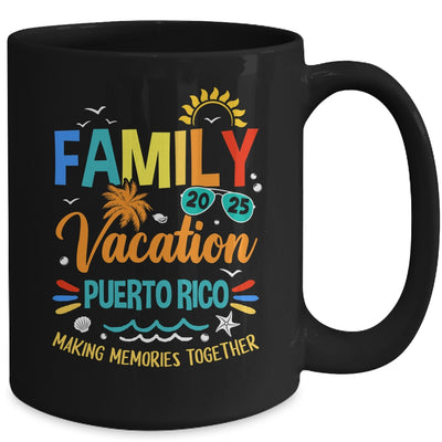 Family Vacation 2025 Puerto Rico Making Memories Together Mug | siriusteestore