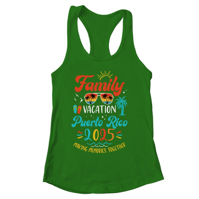 Family Vacation 2025 Puerto Rico Matching Summer Vacation Shirt & Tank Top | siriusteestore