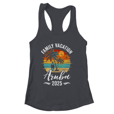 Family Vacation 2025 Vintage Aruba Summer Matching Trip Shirt & Tank Top | siriusteestore