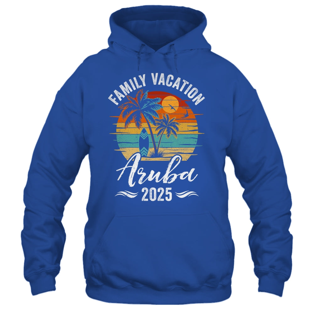 Family Vacation 2025 Vintage Aruba Summer Matching Trip Shirt & Tank Top | siriusteestore