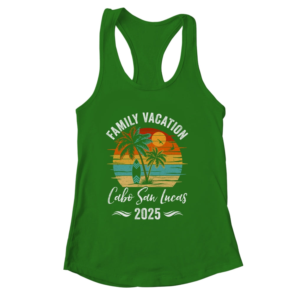 Family Vacation 2025 Vintage Cabo San Lucas Summer Matching Trip Shirt & Tank Top | siriusteestore