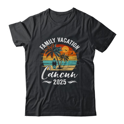 Family Vacation 2025 Vintage Cancun Summer Matching Trip Shirt & Tank Top | siriusteestore