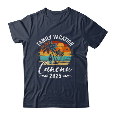 Family Vacation 2025 Vintage Cancun Summer Matching Trip Shirt & Tank Top | siriusteestore