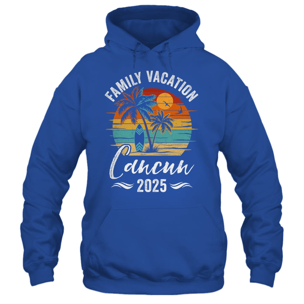 Family Vacation 2025 Vintage Cancun Summer Matching Trip Shirt & Tank Top | siriusteestore