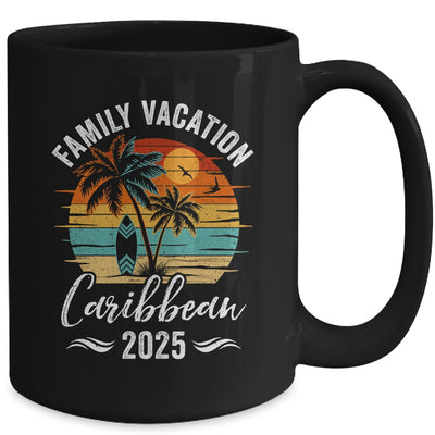 Family Vacation 2025 Vintage Caribbean Summer Matching Trip Mug | siriusteestore