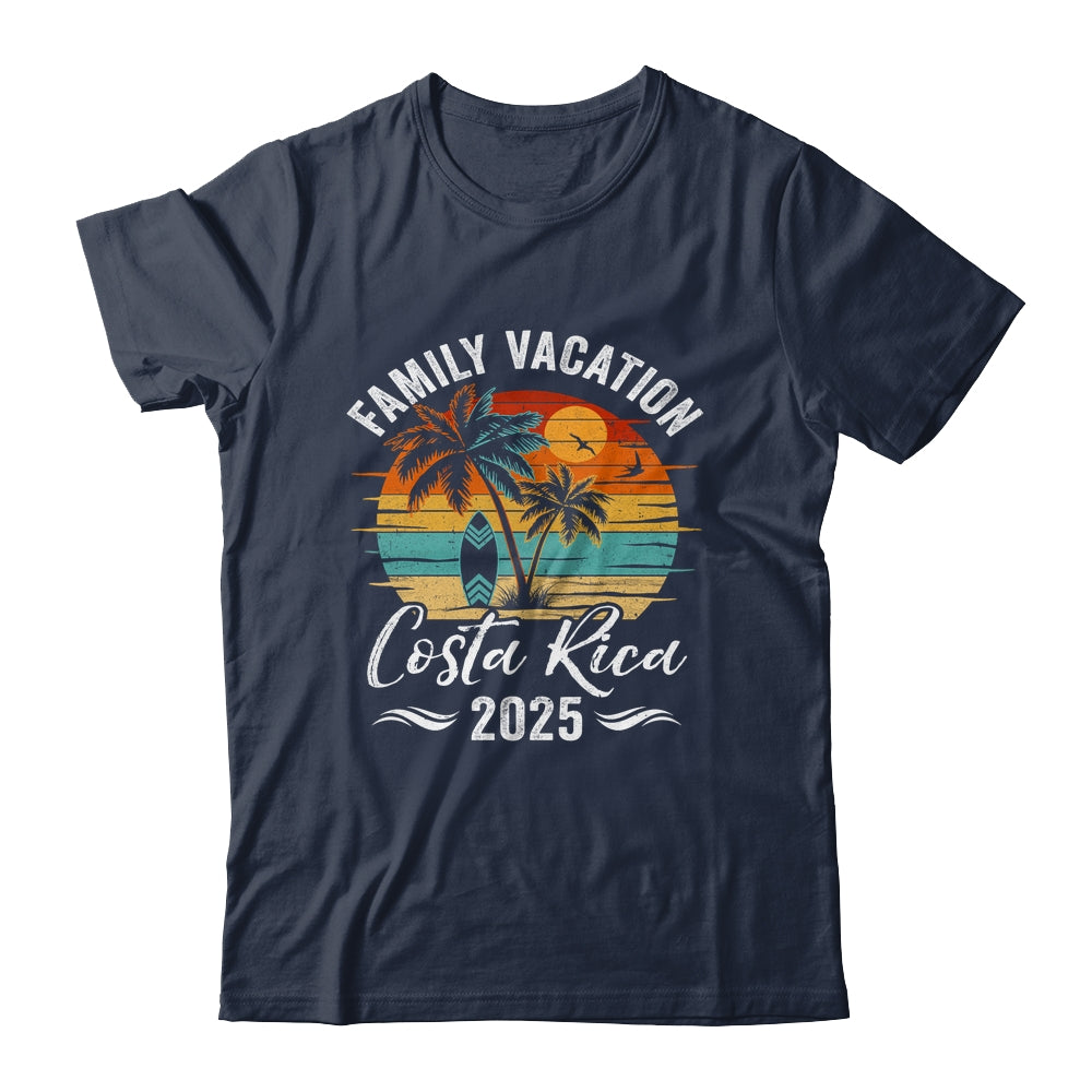 Family Vacation 2025 Vintage Costa Rica Summer Matching Trip Shirt & Tank Top | siriusteestore