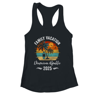 Family Vacation 2025 Vintage Dominican Republic Summer Matching Trip Shirt & Tank Top | siriusteestore