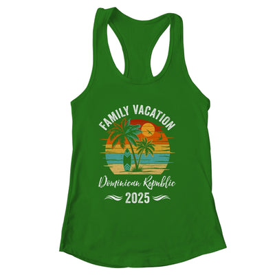 Family Vacation 2025 Vintage Dominican Republic Summer Matching Trip Shirt & Tank Top | siriusteestore