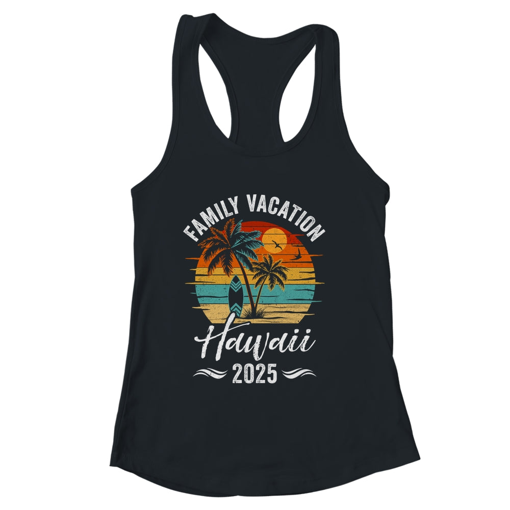 Family Vacation 2025 Vintage Hawaii Summer Matching Trip Shirt & Tank Top | siriusteestore