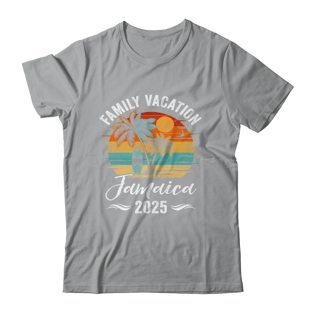 Family Vacation 2025 Vintage Jamaica Summer Matching Trip Shirt & Tank Top | siriusteestore